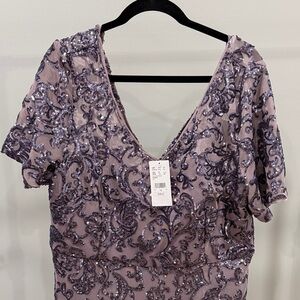 Lavish Lavender Sequin Women's Dress